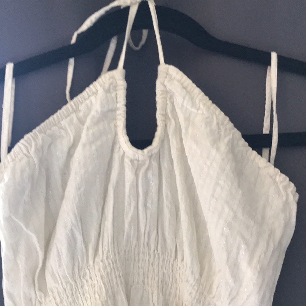 Gorgeous Roxy cream maxi halter dress